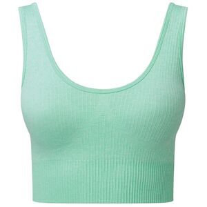 TriDri Womens/Ladies Multisport Ribbed Seamless 3D Bra / Peppermint Melange